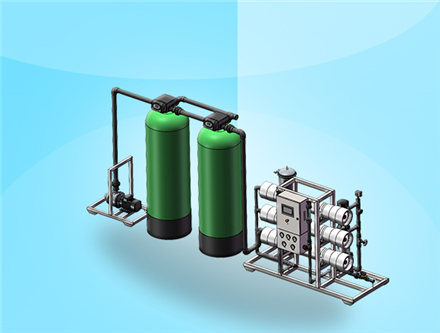 3吨/时反渗透设备，广西纯水处理，广西水处理厂家